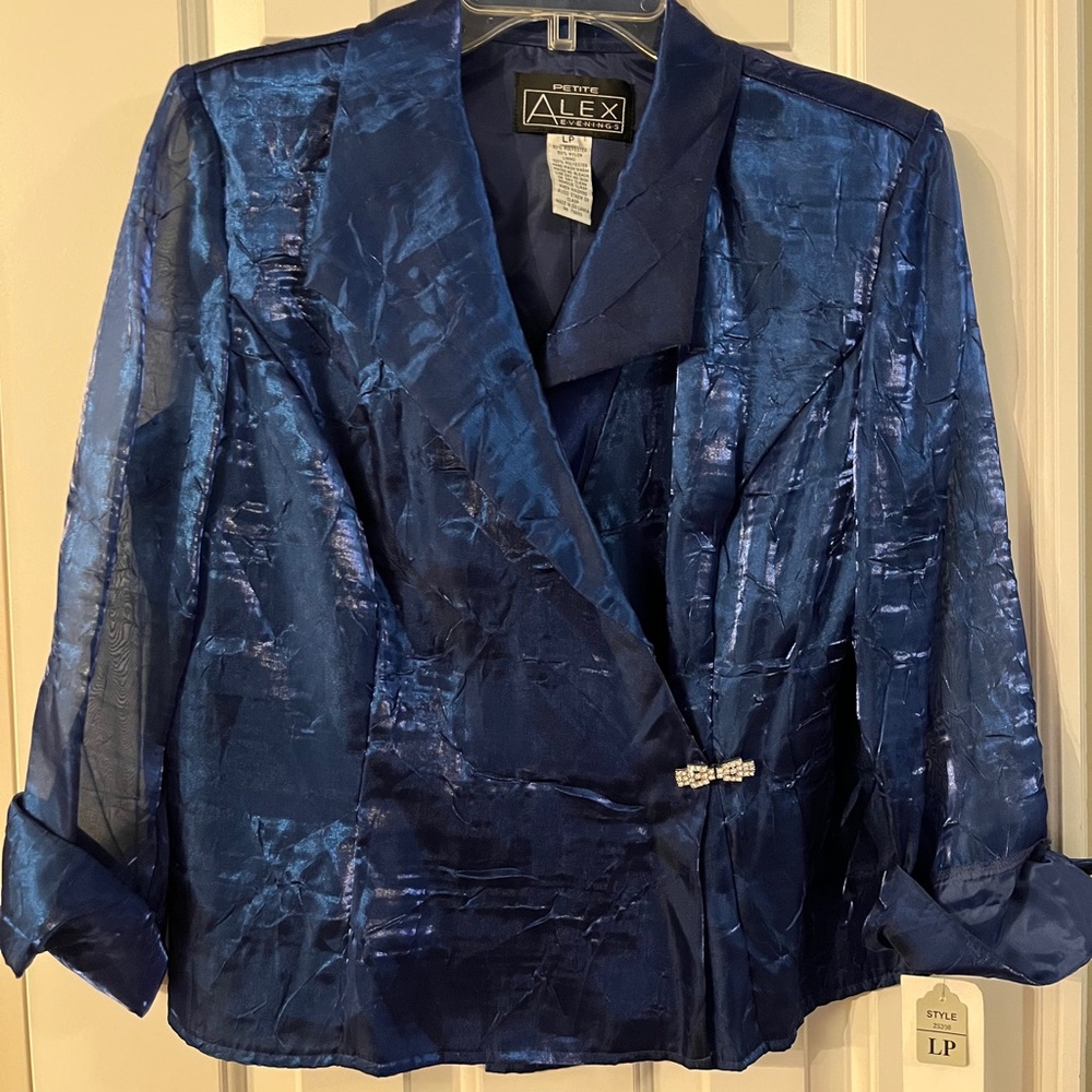 Shimmery Blue Jacket - 90s vibe